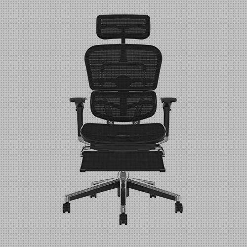 Review de silla ergonómica ergohuman con reposapies y tablet