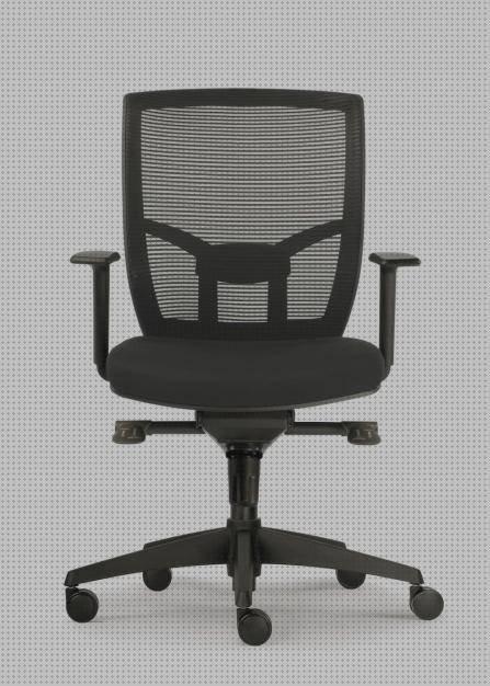 Review de silla giratoria ergonómica frontal y lateral
