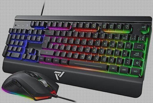 Review de teclado raton ergonómico con luces